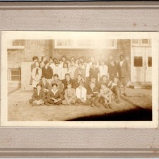 Vtg 1925 School Class Photo E G Larson African American Student Group Portrait picture