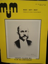Saram R. Ellison MD MUM Society of American Magicians Magazine Issue 1982 picture