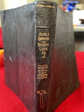 1947 Vol #2 Audels Carpenters And Builders Guide Book *POOR Condition* LEATHER picture