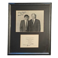Vintage Gerald Ford Dual Signed Photograph & Ticket Congressional Reception PA picture