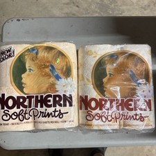 Northern Soft Print Toilet Paper Rolls Vintage New In Package Never Opened picture