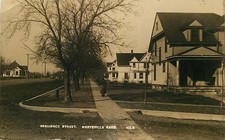 Real Photo Postcard Residential Street Scene, Marysville, Kansas - used in 1911 picture