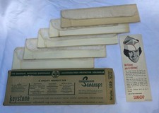 Vtg Keystone Sanacaps Net Top Overseas Cap Box Flyer Military Soda Jerk 1950s picture