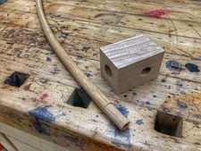 DIY Wizard Tobacco Pipe Making Kit Long Stem Wood Craft Project Gift (Cherry) picture