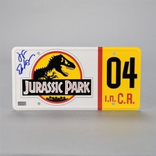 Jeff Goldblum Autographed Jurassic Park Authentic Metal License Plate #04 picture
