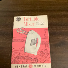 Vintage 1950s GE Portable Mixer Instruction Recipe Book General Electric picture
