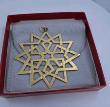 925 1993 Metropolitan Museum Of Art New York Star Ornament W/Gold Overlay 12.6g picture