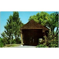 Bement Bradford Warner NH Vintage Covered Bridge Postcard PC13 picture