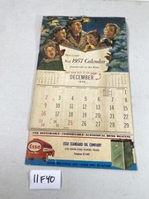 Vintage 1957 Esso Oil Richmond Virginia VA Calendar 11F40 picture