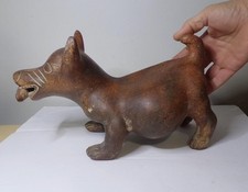 Vintage Pre-Columbian Mexican Colima Dog Effigy W/ Corn Cob Quality Replica picture