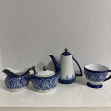 Bombay Stackable Teapot and Teacup + Creamer and Sugar Bowl picture