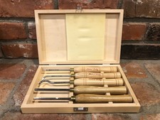 Vtg Chisel Wood Turning Lathe Lot Robert Sorby HSS Sheffield England picture