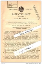 Original patent Fortuna works Alberth Hirth in Cannstatt, 1906, leather sharpening picture