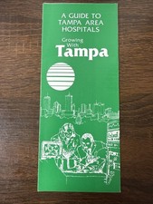 Vintage Tampa Area Hospitals Guide Pamphlet Florida Medical Ephemera NOS picture