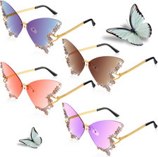 Xuhal 2/4 Pairs Butterfly Sunglasses for Women picture