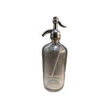 Vintage Seltzer Soda Water Bottle Claremont Bottling  Co. New York ~Blown Bottle picture