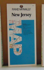 1985 Rand McNally Road Map of New Jersey picture