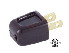 BROWN Quick-connect Plug Polarized for SPT-2 wire LAMP PART picture