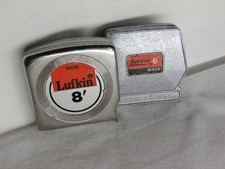 Vintage Lufkin 6Ft / 8Ft Measuring Tape W926 W928 With Belt Clip Lot of 2 Tools picture