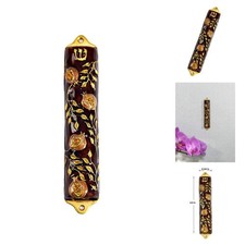 Creative Judaica, Bless This House Mezuzah Case - Pomegranate Tree Design picture
