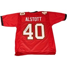 Mike Alstott Autographed Tampa Bay Buccaneers (Red #40) Custom Jersey - JSA picture