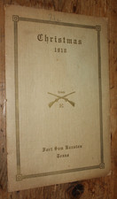 1918 Fort Sam Houston Texas Christmas Menu Co E 3rd US Infantry Panoramic L@@K picture