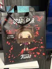 Hot Topic Scare Fair 2026 Exclusive Amanda Reverse Bear Trap Funko Tote Bag picture