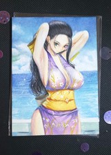 ACEO OOAK ORIGINAL 1/1 HAND-DRAWN SKETCH One Piece Nico Robin, Signed by artist picture