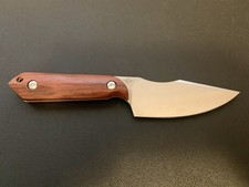 Kizer Harpoon Fixed Blade Nitro-V Satin Wood Handle Maverick Customs w/ Box picture