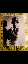 Robert Morris Original Exhibition Poster 84x59cm Autographed '97  picture