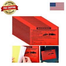 200 Pcs Waterproof Red No Parking Stickers - Ideal for Driveways & Garages picture