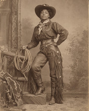 Black Cowgirl Posing For Photo early Old West Style Art 1930s 8 x 10 Photo picture
