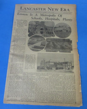 JUNE 22ND 1929  - LANCASTER NEW ERA - LANCASTER PA  -  COMPLETE - VERY GOOD picture