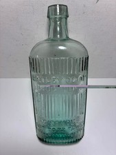 Nice AQUA Old Embossed YORKSHIRE POISONOUS NOT TO BE TAKEN Bottle. picture