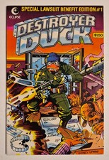 Destroyer Duck #1 (1982, Eclipse) FN Sergio Aragones 1st App Groo the Wanderer picture