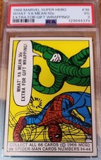 🐲1966 Donruss Marvel Super Heroes #38 Spider-Man PSA 3 Rookie Year Comic Cards picture