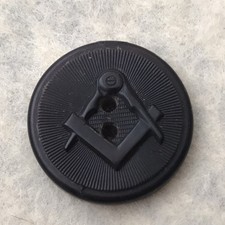 Antique Pressed Horn Masonic Button  picture