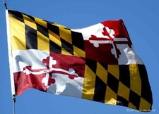 MARYLAND STATE OF FLAG  NEW 3x5ft better quality usa seller picture