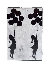 BE@RBRICK Flying Balloons Girl 100% & 400% Banksy Bearbrick Figure Set Japan new picture