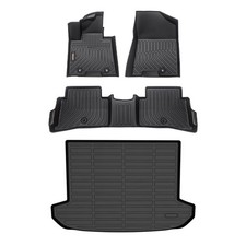 Binmotor-All Weather Floor Mats Cargo Liner Full Set for Kia Sportage 2017-20... picture