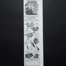 Pflueger Fishing Tackle Supreme Summit Akron Medalist Reel 1938 Vtg Print Ad picture