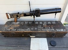 Vintage WW11 Japanese Katsura Seisakusho Airplane Gun Gunnery Camera & Box picture