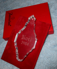 Baccarat France 1984 Clear Bauble-Shaped Noel Christmas Ornament NIB picture