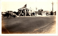 c1930 Valencia Service Station La Habra CA Texaco Gas Vintage Photo picture