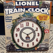Lionel Trains 100th Anniversary Alarm Clock Train New in Box,  Vintage picture