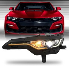 - for 2019-2024 Chevy Camaro Headlight | [Full LED] W/Drl Switchback Signal Head picture