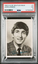 1964 A & BC THE BEATLES B&W #7 JOHN LENNON PSA 5 picture
