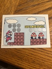 Topps 1989 Nintendo Super Mario Bros Scratch-Off Game Card Screen 1 - Fresh Pull picture