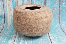Vintage Handcrafted Tribal Paper Mache Pot: Large Grain Bowl Decor picture
