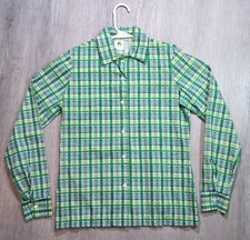 Vtg 1970s Official GIRL SCOUT Uniform Shirt Plaid NOS New Old Stock (Size 9/10) picture